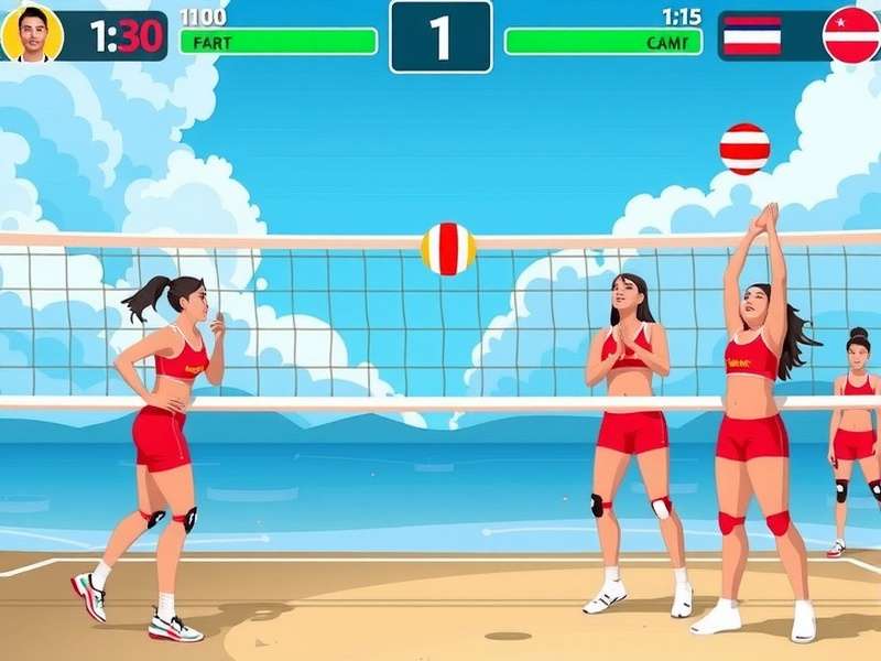 Supreme UP Volley Team gameplay screenshot